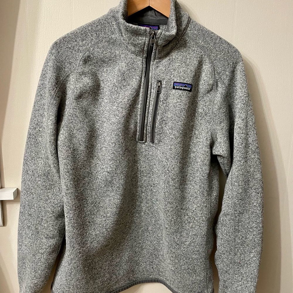 Patagonia Better Sweater Gray 1/4 Zip Men's Medium